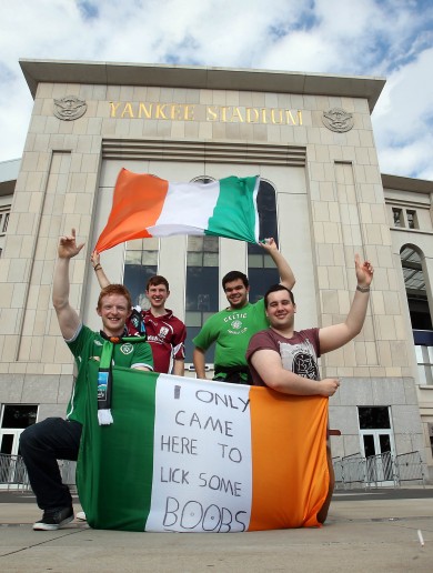 1 year on, Ireland fans’ tribute to ‘boob licker’ Eamon Keegan in New York
